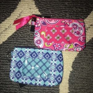 SET OF 4 keychain wallets